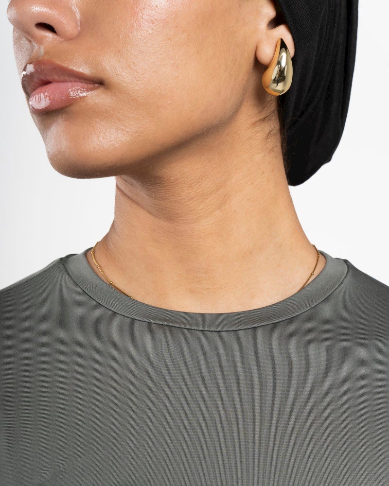 Beyond Women's Olive grey Basic long sleeve top - Image 4